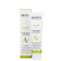 ARAVIA Laboratories крем для умывания + скраб + маска с AHA-кислотами 100 мл
